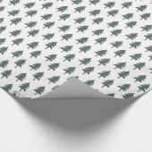 森林木。 砂漠の生命。 wのキツネカードは行きます ラッピングペーパー (角)