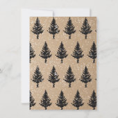 森林松冬の雪日を除く 招待状 (裏面)