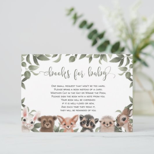森林林の友人の本ベビー エンクロージャーカード (スタンド正面)