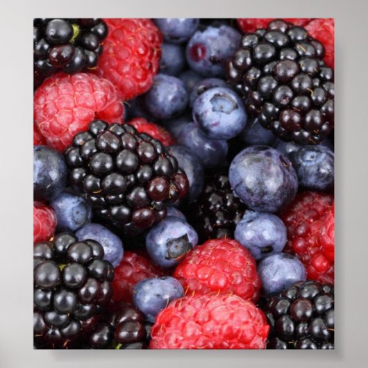 森林果実の背景 ポスター (正面)