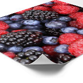 森林果実の背景 ポスター (角)