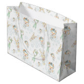森林森林ベビー動物のキツネのバニー ラージペーパーバッグ (裏面アングル)