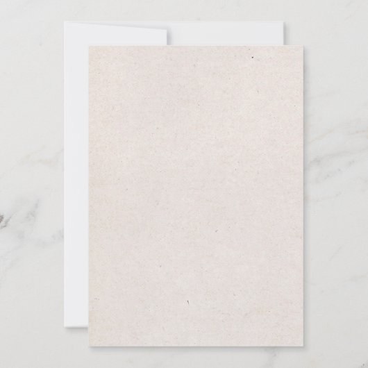 森林森林動物のベビーシャワーの招待状 招待状 (裏面)