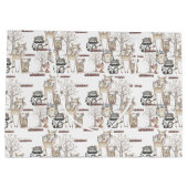 森林森林動物のベビー ラージペーパーバッグ (裏面)