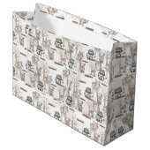 森林森林動物のベビー ラージペーパーバッグ (正面アングル)