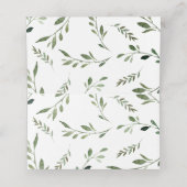 森林森林森林森林動物緑の赤ちゃんシャワーテント プレイスカード (内部開封)