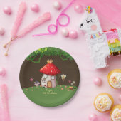 森林森林、妖精の誕生日 ペーパープレート (パーティー)