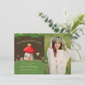 森林森林、妖精、写真の招待状 招待状 (スタンド正面)