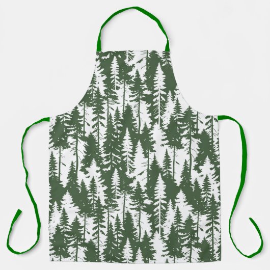 森林模様 エプロン (正面)