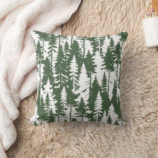 森林模様 クッション (ブランケット)