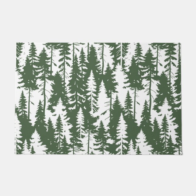森林模様 ドアマット (正面)