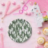 森林模様 ペーパープレート (パーティー)