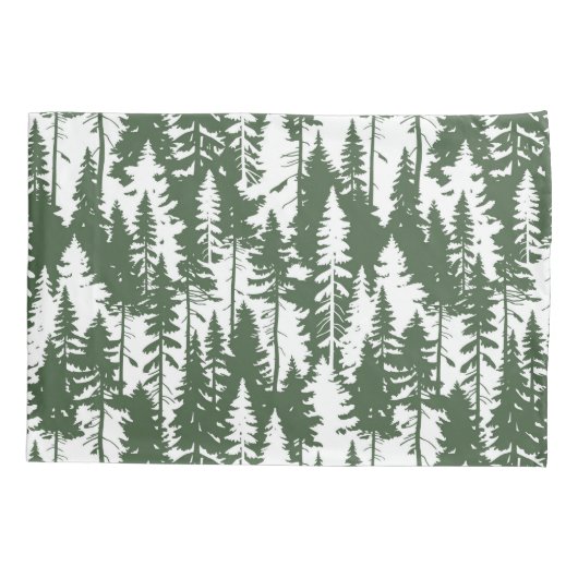 森林模様 枕カバー (裏面-左)