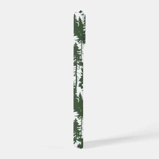 森林模様 iPhone 15ケース (右側面)