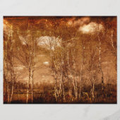 森林樹のヴィンテージグランジ素朴テクスチャ雲 (正面)