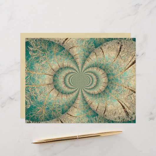 森林樹木緑茶の冬の森 (正面/裏面インサイチュ)