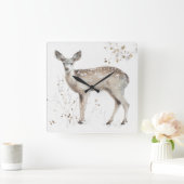 森林歩行IX スクエア壁時計 (ホーム)