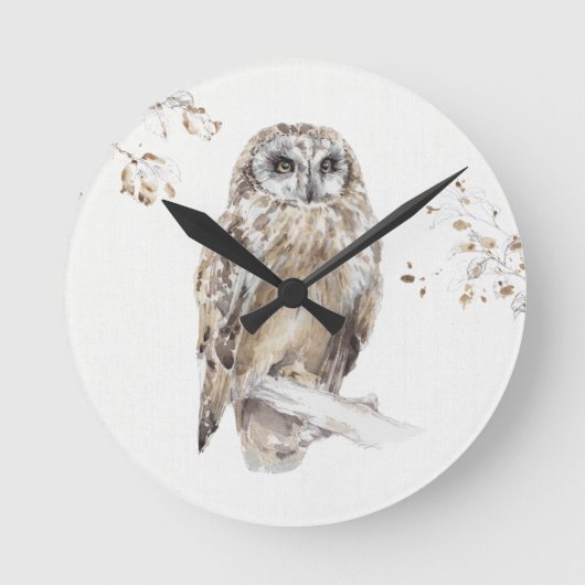 森林歩行VIII ラウンド壁時計 (正面)