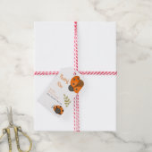 森林水の色の小さなLadybug赤ちゃんシャワー ギフトタグ (より糸付き)