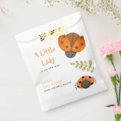 森林水の色の小さなLadybug赤ちゃんシャワー フェイバーバッグ (封をした状態)