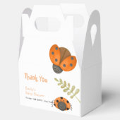 森林水の色の小さなLadybug赤ちゃんシャワー フェイバーボックス (オープン)