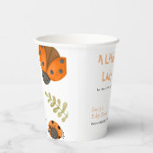 森林水の色の小さなLadybug赤ちゃんシャワー 紙コップ (右)