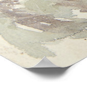 森林水彩ヴィンテージ ポスター (角)