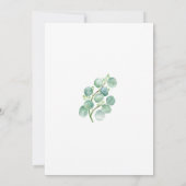 森林水彩動物男の赤ちゃんシャワー 招待状 (裏面)