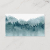 森林水彩結婚式RSVP エンクロージャーカード (裏面)