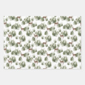 森林水色テーマ型 ラッピングペーパーシート (正面3)