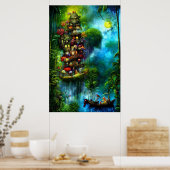 森林浴#17 (ポートレート) ポスター (キッチン)