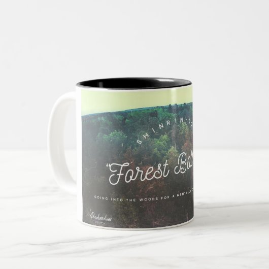 森林浸ること ツートーンマグカップ (正面左)