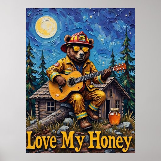 森林消防士のフルムーングig ポスター (正面)