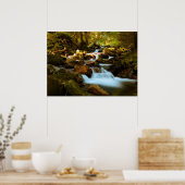 森林滝ポスター ポスター (キッチン)