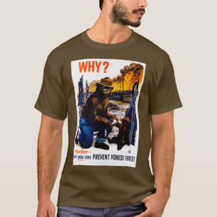 森林火災を防ぐのはあなただけだ Tシャツ