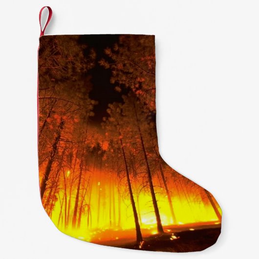森林火災 スモールクリスマスストッキング (正面)
