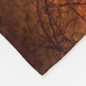 森林火災 フリースブランケット (角)