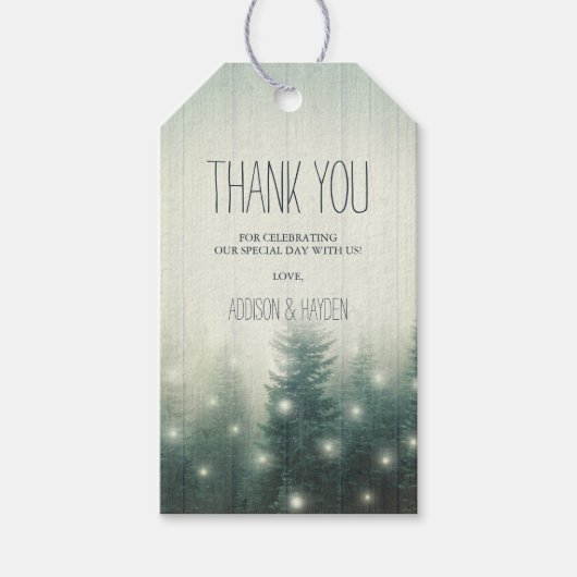 森林灯 |あり素朴がとう ギフトタグ (正面)