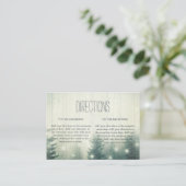 森林灯 |素朴の結婚指示 エンクロージャーカード (スタンド正面)