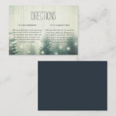 森林灯 |素朴の結婚指示 エンクロージャーカード (正面/裏面)