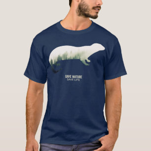 森林環境気候保護区のカワウソ Tシャツ