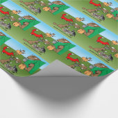 森林生き物 ラッピングペーパー (角)