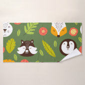 森林生活者:スカンジナビアの子供のパターン。 バスタオル (バスタオル)