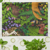 森林生活 キッチンタオル (折り畳み)