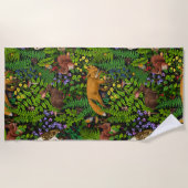 森林生活 ビーチタオル (正面)