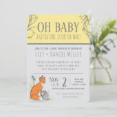 森林男女兼用動物のベビーシャストライプワー 招待状 (スタンド正面)