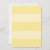 森林男女兼用動物のベビーシャストライプワー 招待状 (裏面)