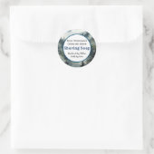 森林男子ひげそり石けん製品ステッカー ラウンドシール (バッグ)