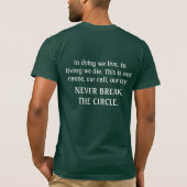 森林監視 Tシャツ (裏面)
