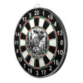 森林目標の野生のムース ダーツボード (正面右)